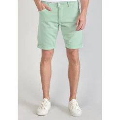 Bermuda Jogg Bodo vert d'eau en coton