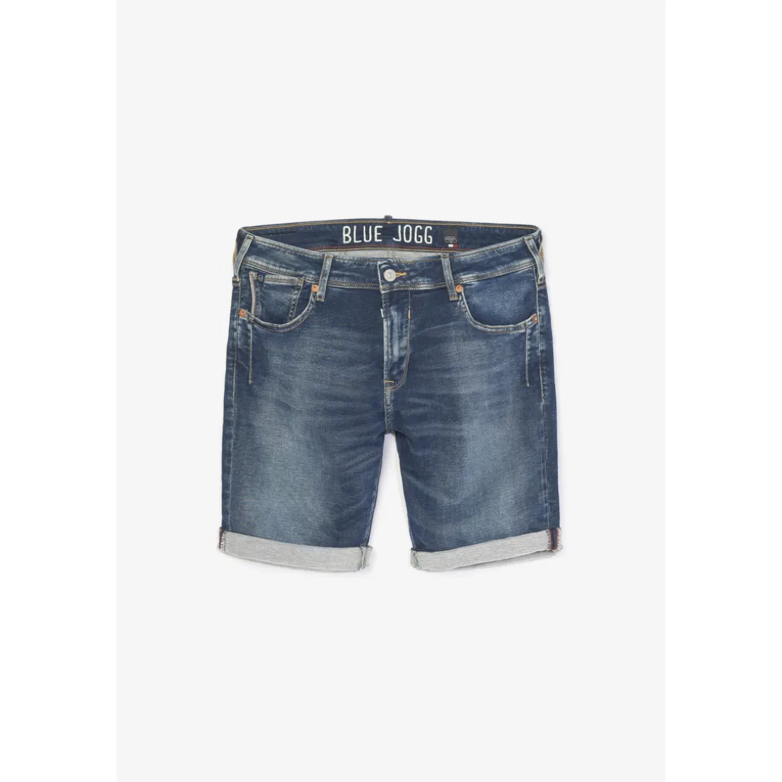 Bermuda Jogg Ed bleu délavé en coton