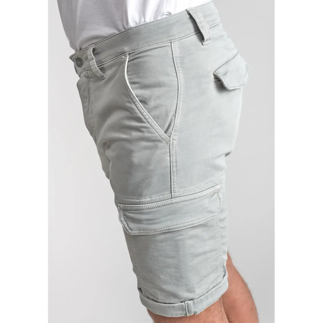 Bermuda short DAMON gris Sven en coton