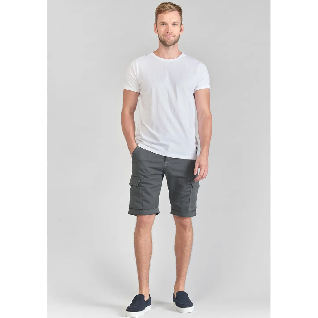 Bermuda short en jeans DAMON gris