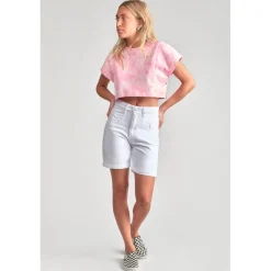Bermuda short en jeans fille THILO blanc Léna Xena