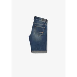 Bermuda short garçon, en jeans MIKE bleu délavé