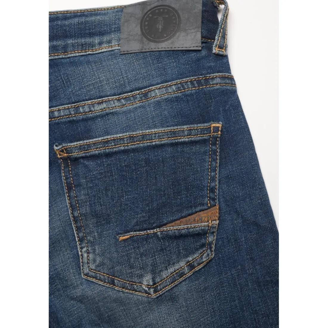 Bermuda short garçon, en jeans MIKE bleu délavé