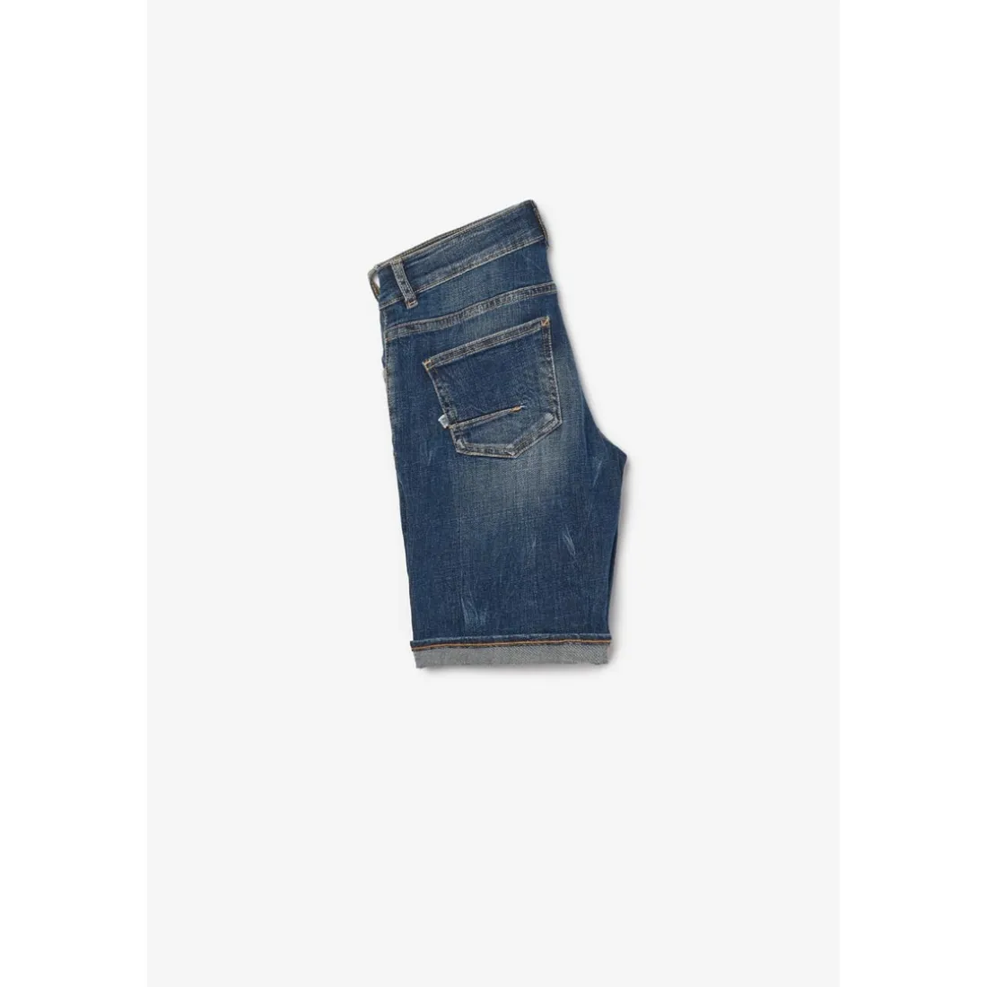 Bermuda short garçon, en jeans MIKE bleu délavé