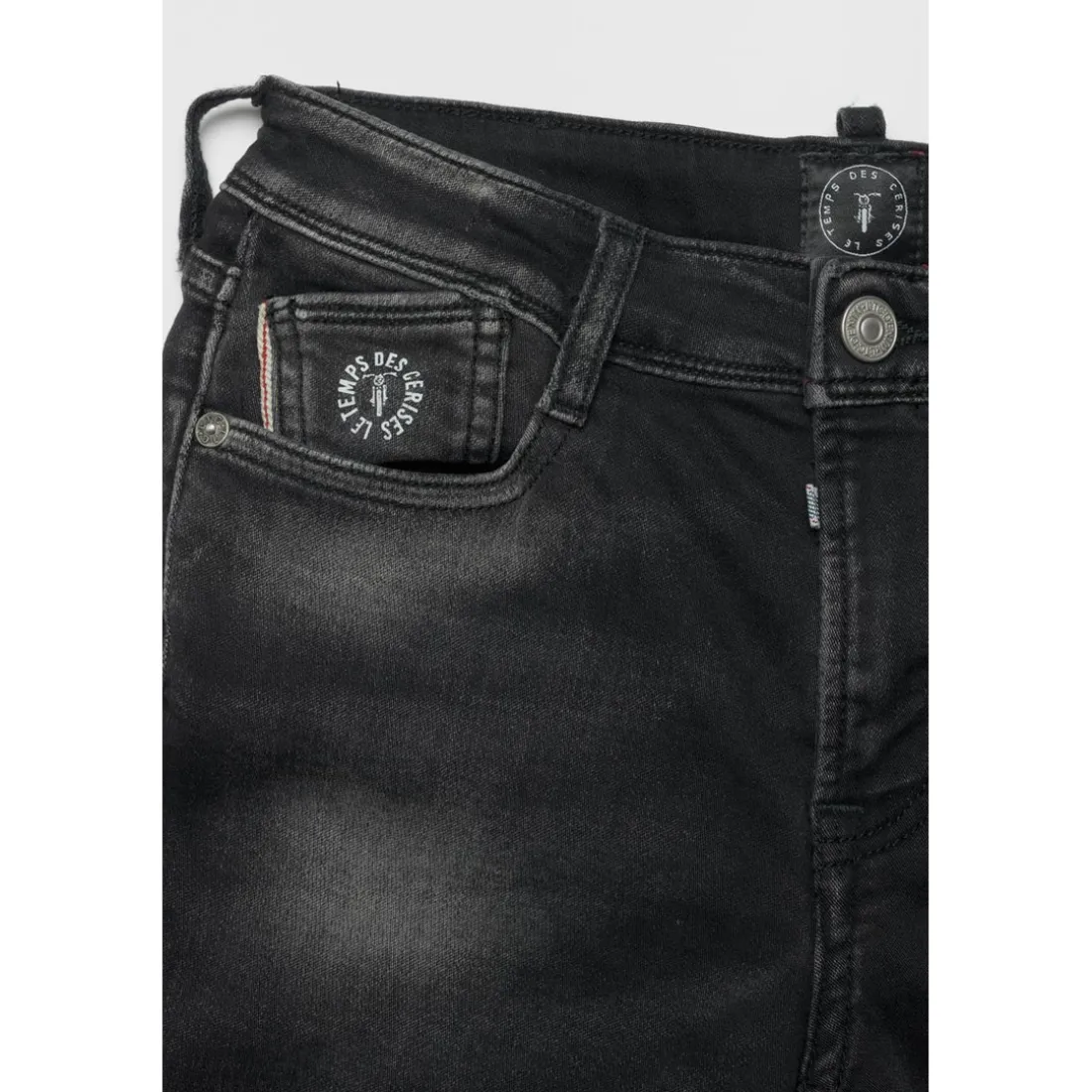 Bermuda short garçon, en jeans JOGG noir
