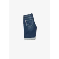 Bermuda short garçon, en jeans Jogg Lo bleu délavé