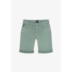 Bermuda short garçon, JOGG vert Eben en coton
