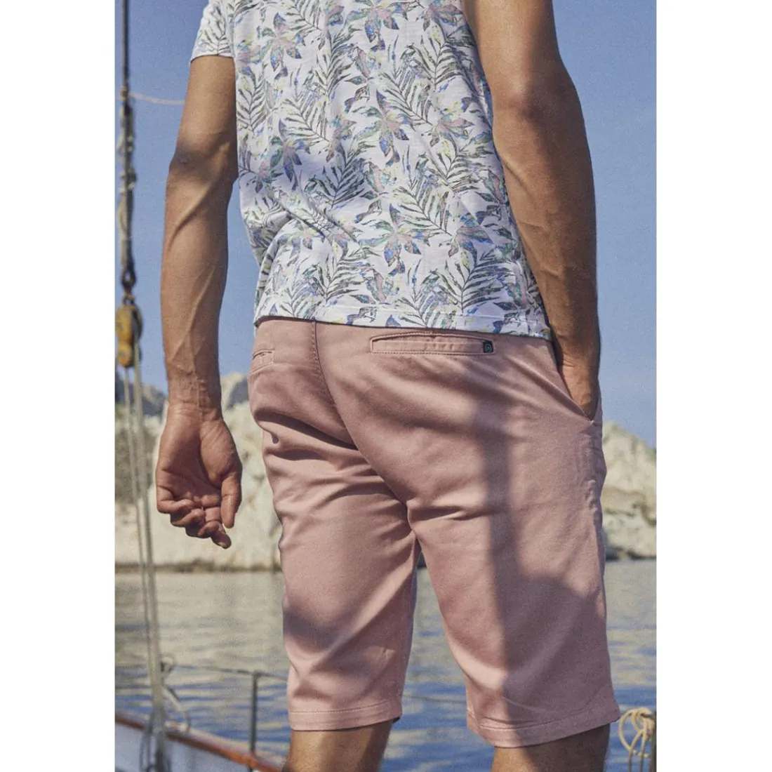 Bermuda short JOGG rose Theo en coton