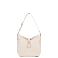 Besace ANDREA Ivoire en cuir Lola
