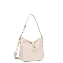 Besace ANDREA Ivoire en cuir Lola