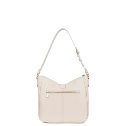 Besace ANDREA Ivoire en cuir Lola