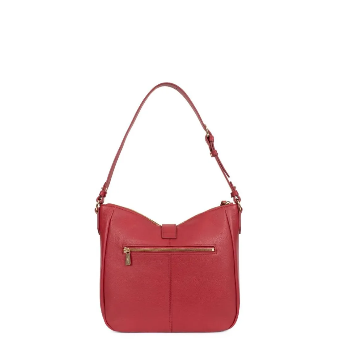 Besace ANDREA Rouge foncé en cuir Luna