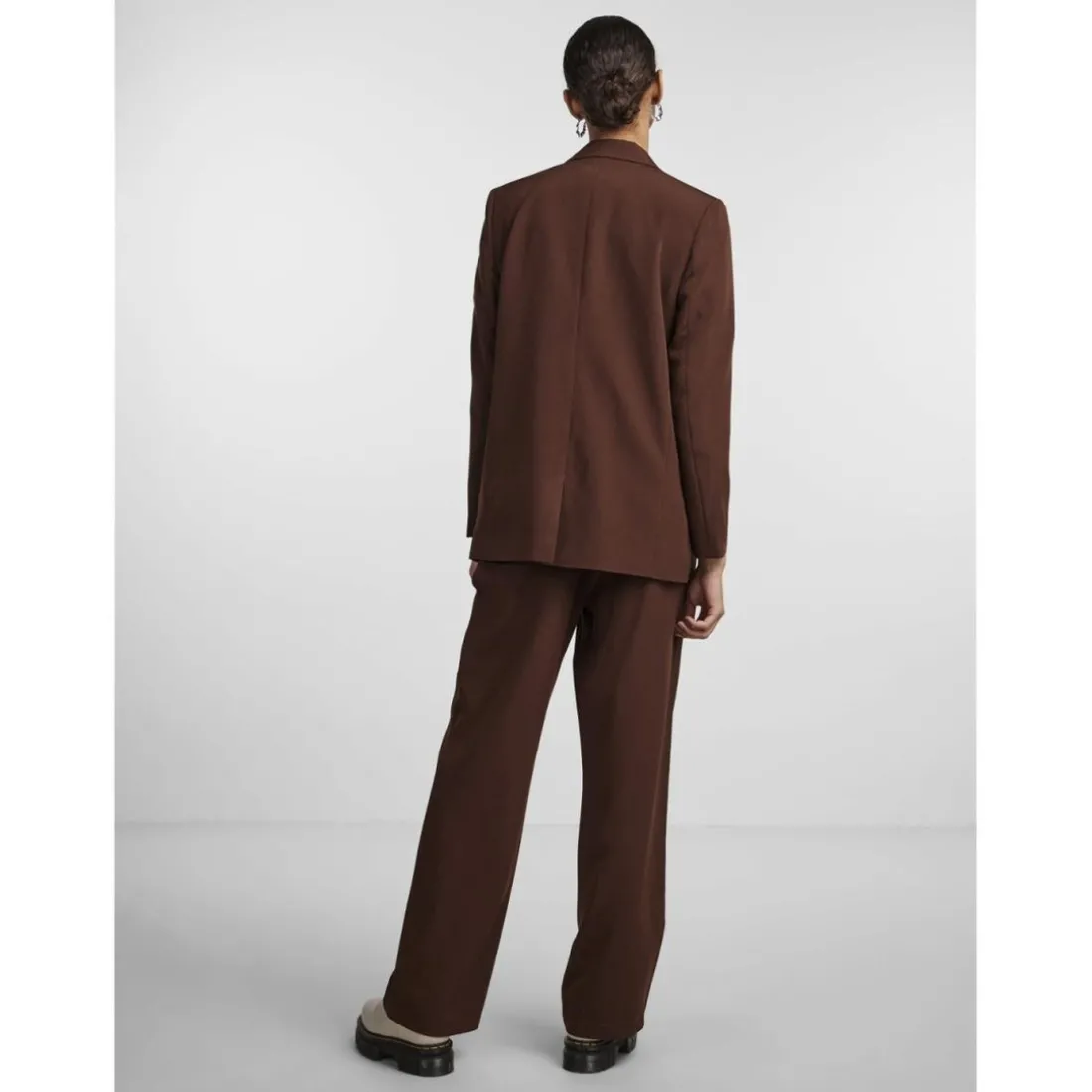 Blazer classique oversize fit col italien rouge