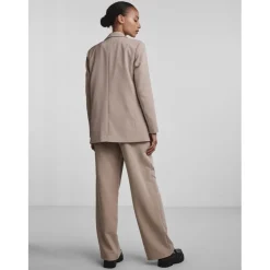 Blazer classique oversize fit col italien marron Fern