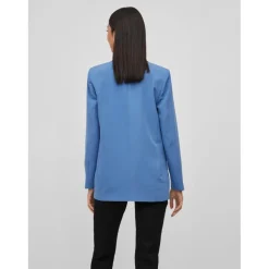 Blazer classique oversize fit bleu moyen
