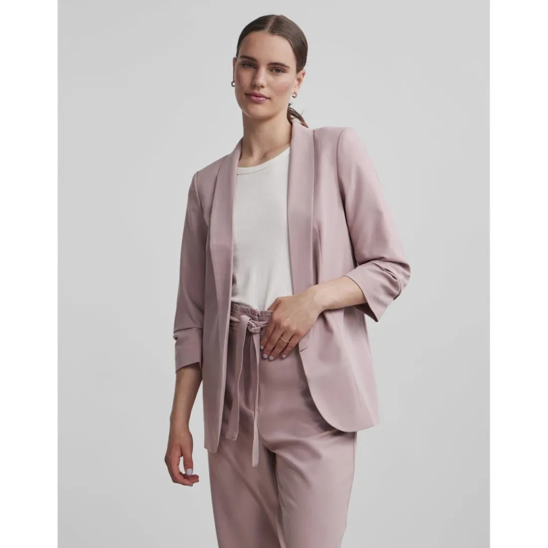 Blazer classique regular fit col à revers Violet Maya