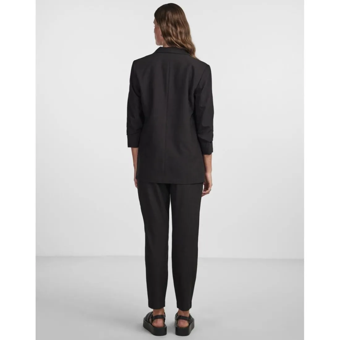 Blazer classique regular fit col à revers noir Sue
