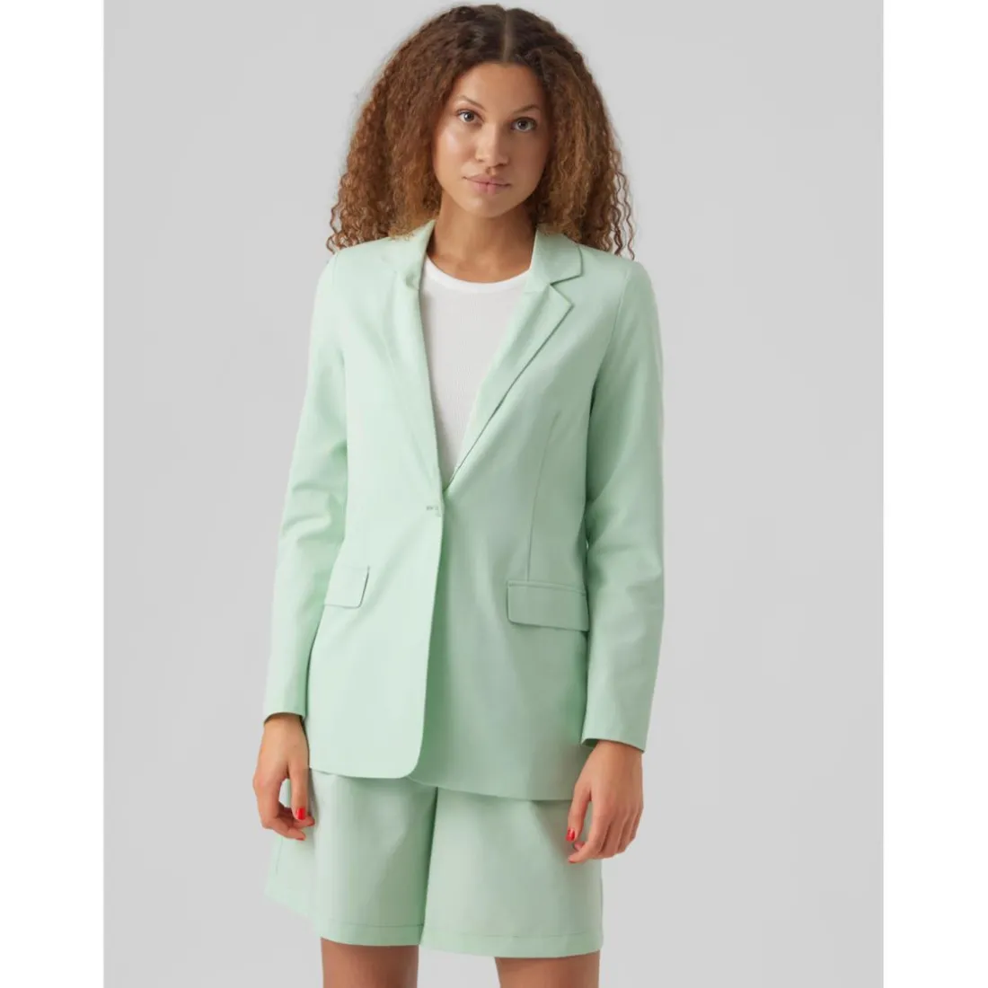 Blazer classique revers à encoche - Vert