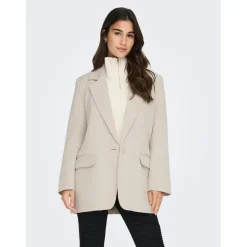 Blazer classique Revers à encoche beige