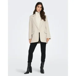 Blazer classique Revers à encoche beige