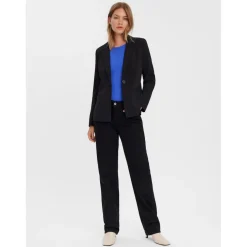 Blazer classique Slim Fit Col à revers noir