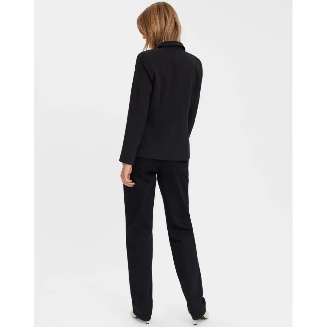 Blazer classique Slim Fit Col à revers noir