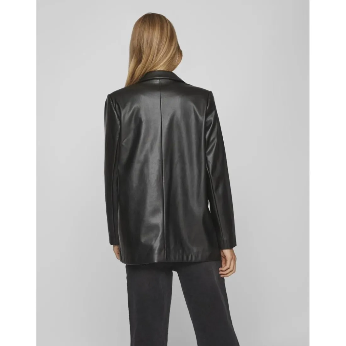 Blazer col à revers noir Ruth