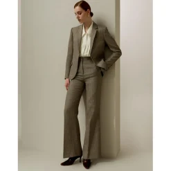 Blazer exécutif Sprezzatura brun cendré en soie