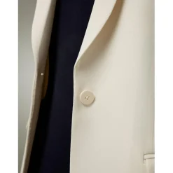 Blazer élégant en soie blanc
