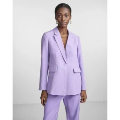Blazer regular fit boutonné violet