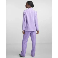 Blazer regular fit boutonné violet