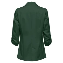 Blazer regular fit col à revers vert foncé Noémie