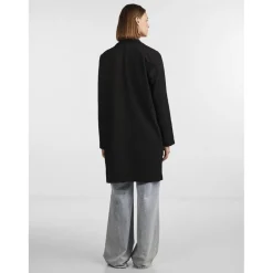 Blazer regular fit col à revers noir Ana