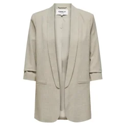 Blazer regular fit col à revers gris clair Maëlys