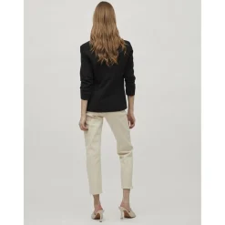 Blazer regular fit col italien noir Lola
