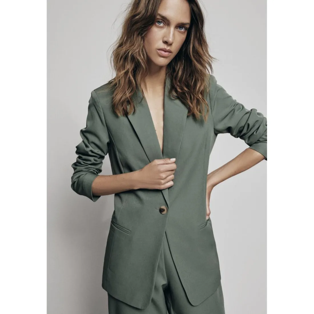Blazer regular fit vert foncé Sue
