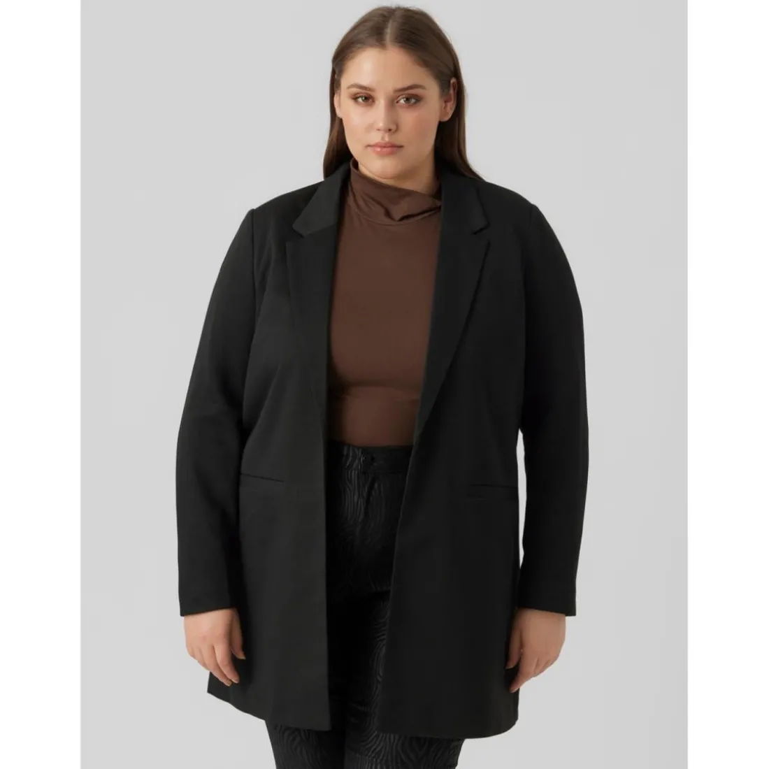 Blazer revers à encoche - Noir