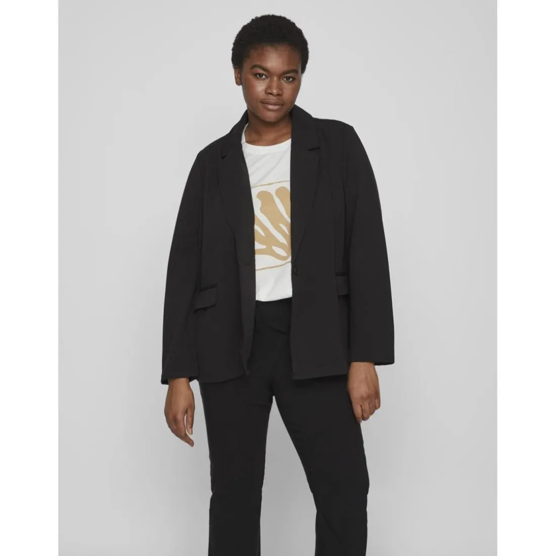Blazer slim fit noir
