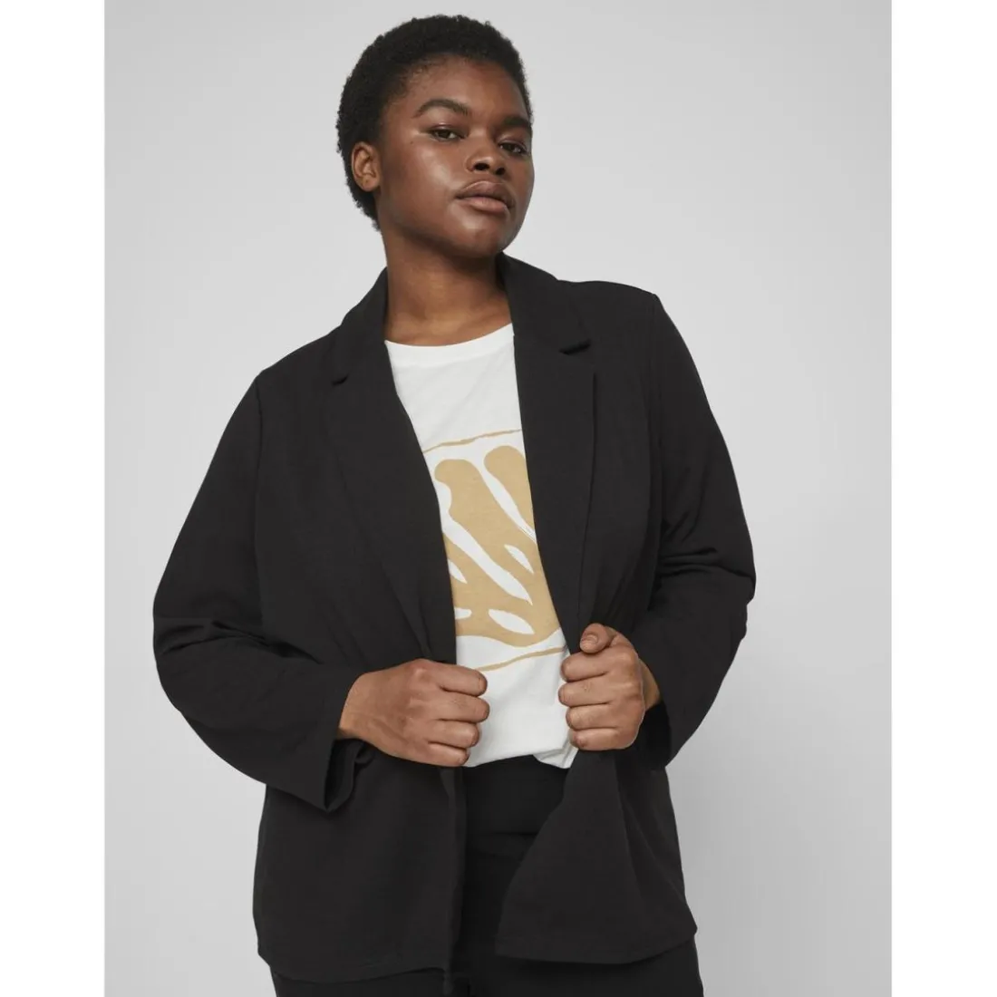 Blazer slim fit noir