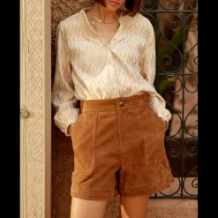 Blouse BAUDE dore en coton