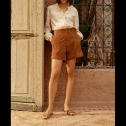 Blouse BAUDE dore en coton