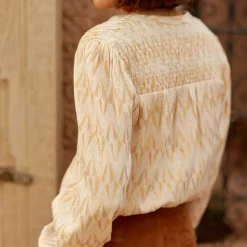 Blouse BAUDE dore en coton