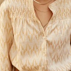 Blouse BAUDE dore en coton