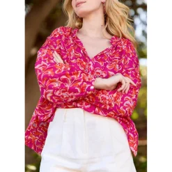 Blouse BELLAU cachemire en coton