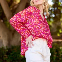 Blouse BELLAU cachemire en coton