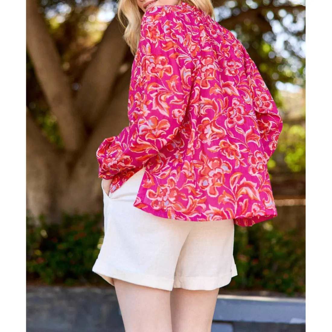 Blouse BELLAU cachemire en coton