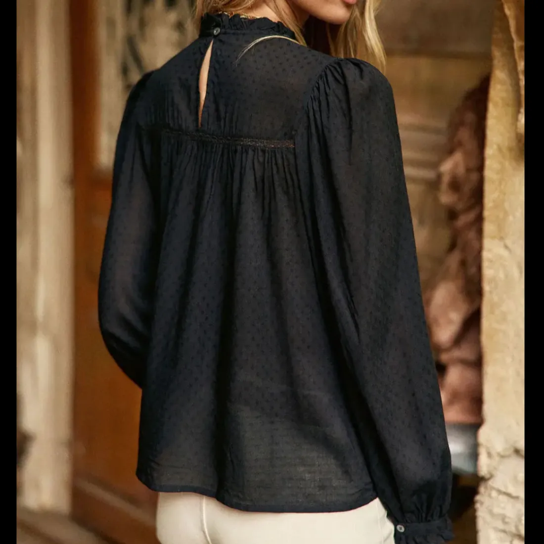 Blouse BIRSEN noir en viscose