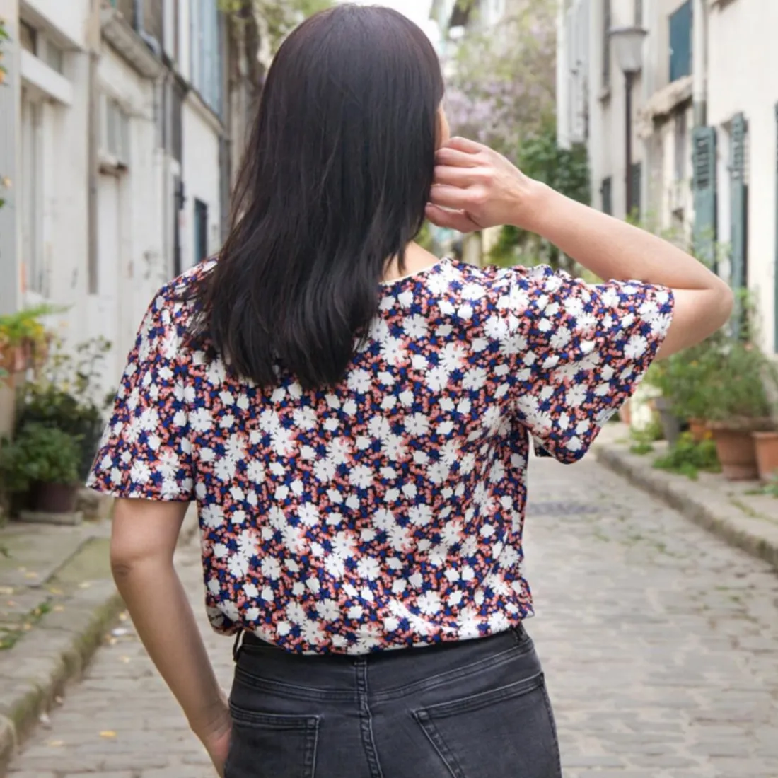Blouse Caméléon - Magic flowers en viscose