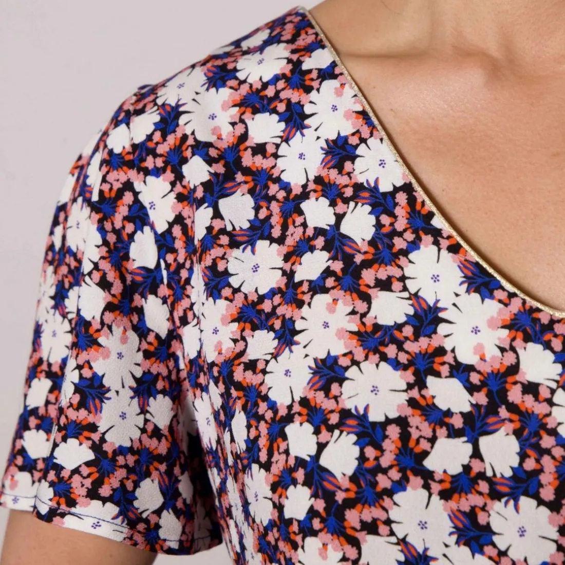 Blouse Caméléon - Magic flowers en viscose