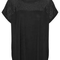Blouse col rond en viscose Canne noir Opal